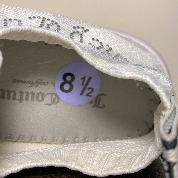 RARE Worn once Juicy Couture Avarie White & Gray Camouflage Sneakers Slip on - Picture 7 of 7